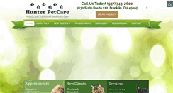 Desktop Screenshot of hunterpetcare.com